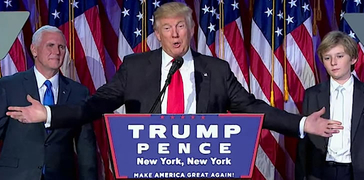 Donald Trump Is Elected 45th President of the U.S.A.
