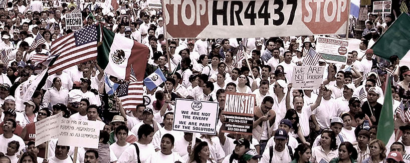La Gran Marcha - Stop HR 4437 Banner