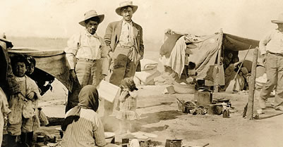 Mexican American camp in the U.S. West